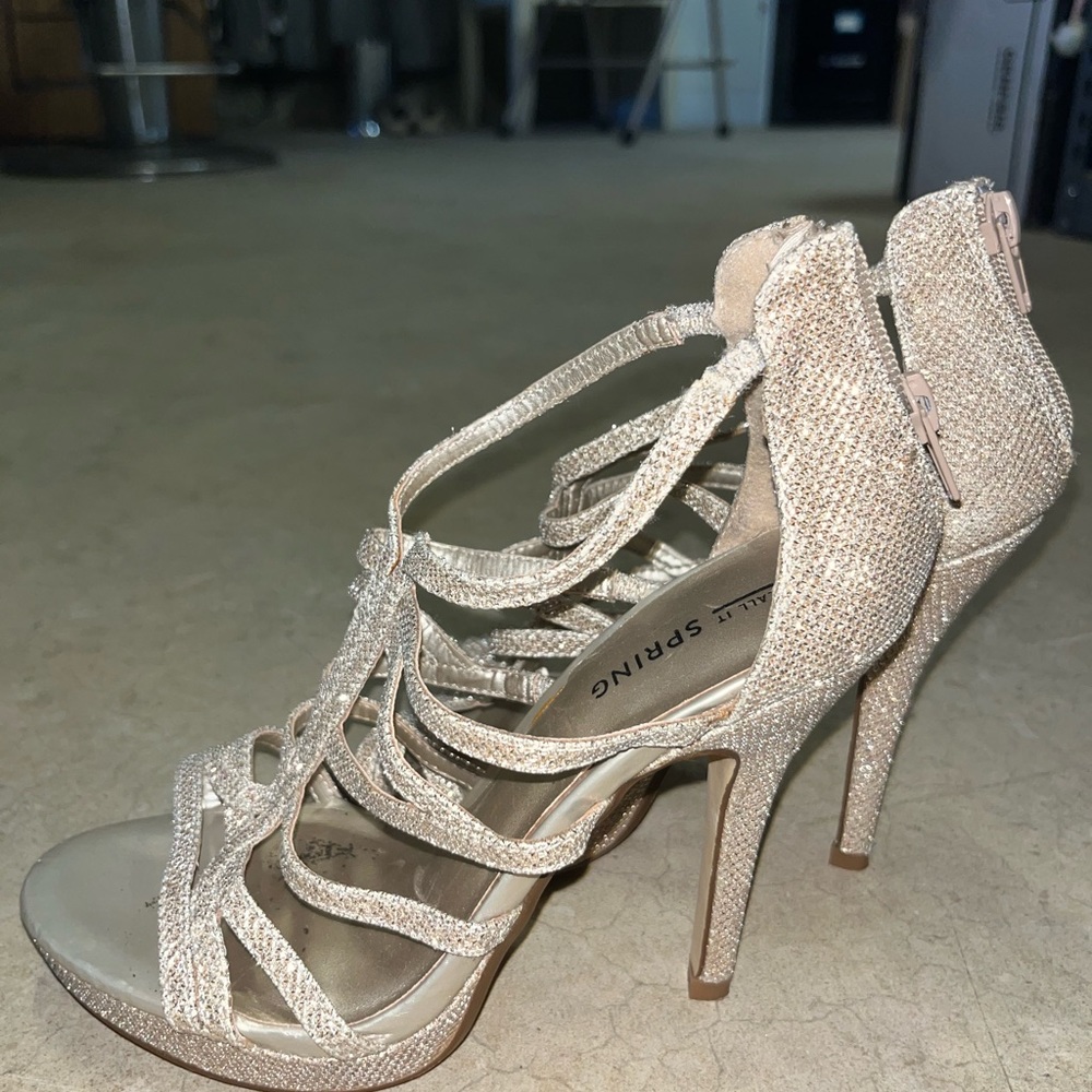 Call it Spring Gold Heels - Picture 3 of 4